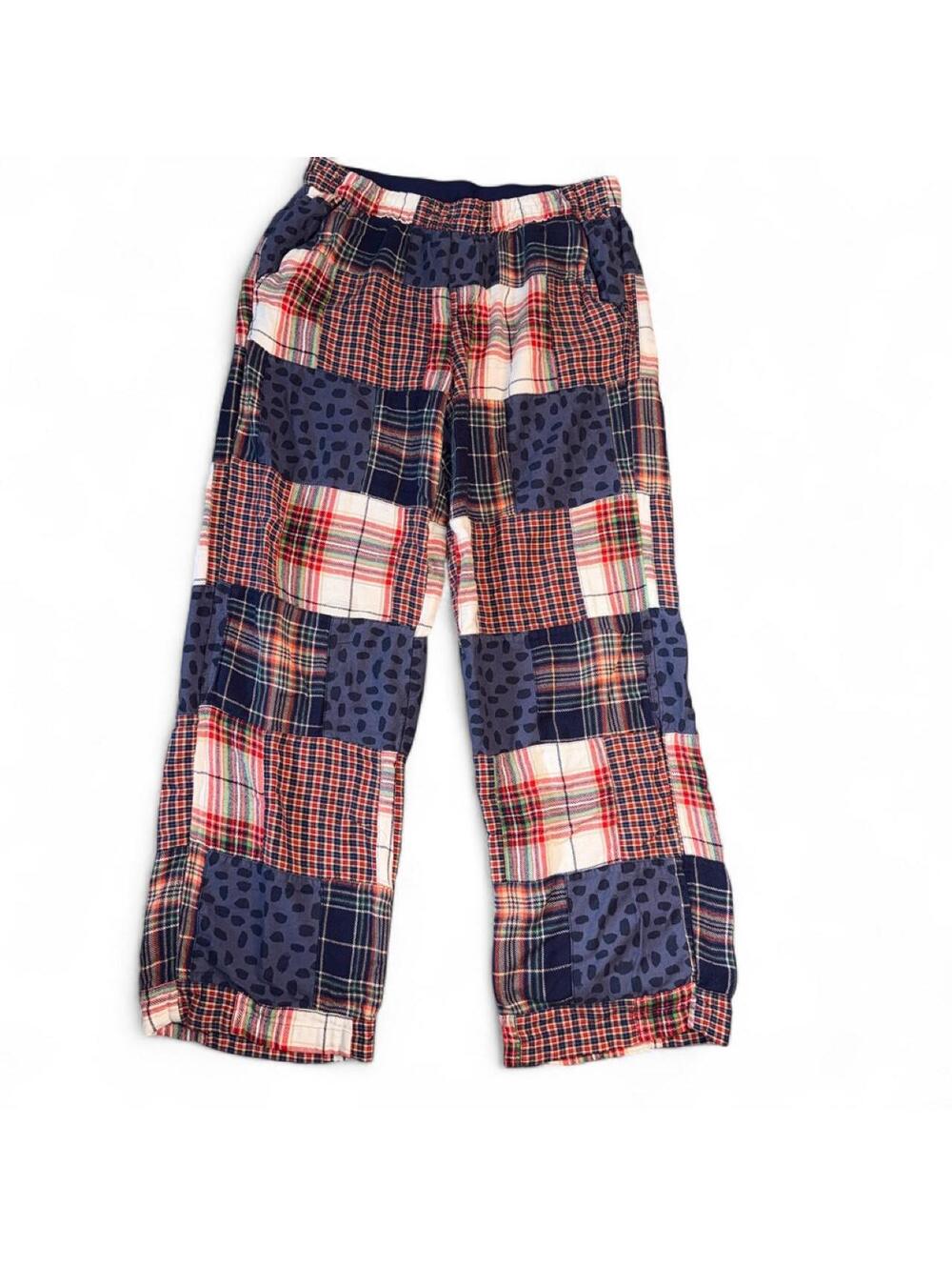 Aerie Women's Patchwork wide leg pajama pants Sz S boho